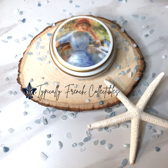 Vtg Renoir Painting Ternet Limoges Trinket Box - Picture 2 of 6